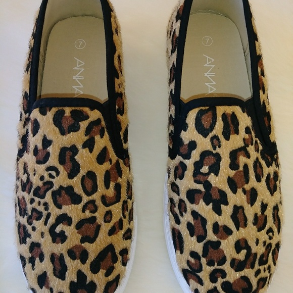 leopard pony hair flats